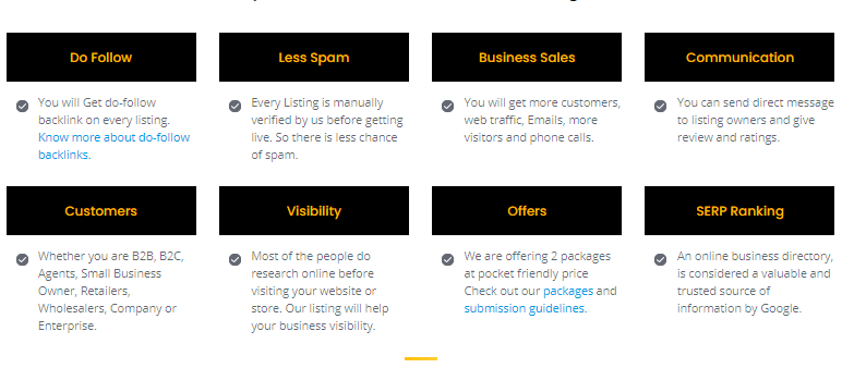 Business Listing benefits