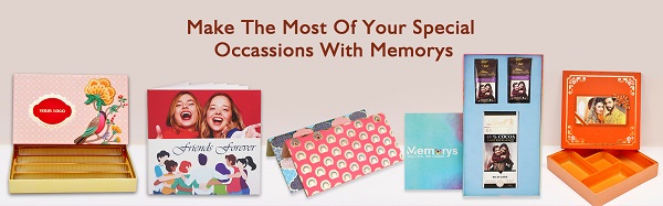 Order Personalised Gifts, Photo Albums, Shagun Envelopes Online Via Memorys