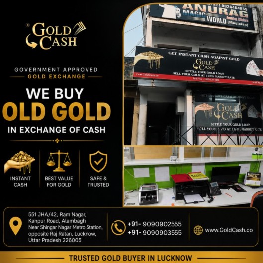 Trusted Gold Buyers in Lucknow - Gold Cash Limited