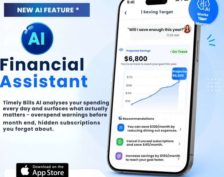 Your All-in-One Budget & Bill Reminder App | TimelyBills.app