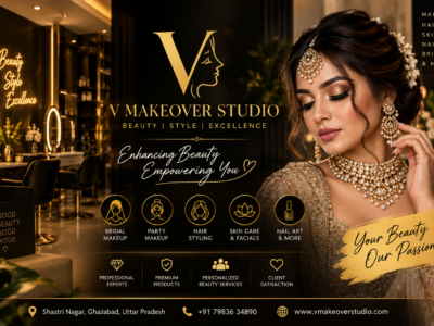 V Makeover Studio – Beauty Salon & Bridal Makeup in Ghaziabad