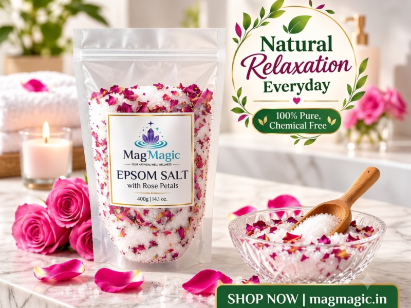 MagMagic – 100% Pure Epsom Salt for Bath, Foot Soak & Bucket Bath | Made in India