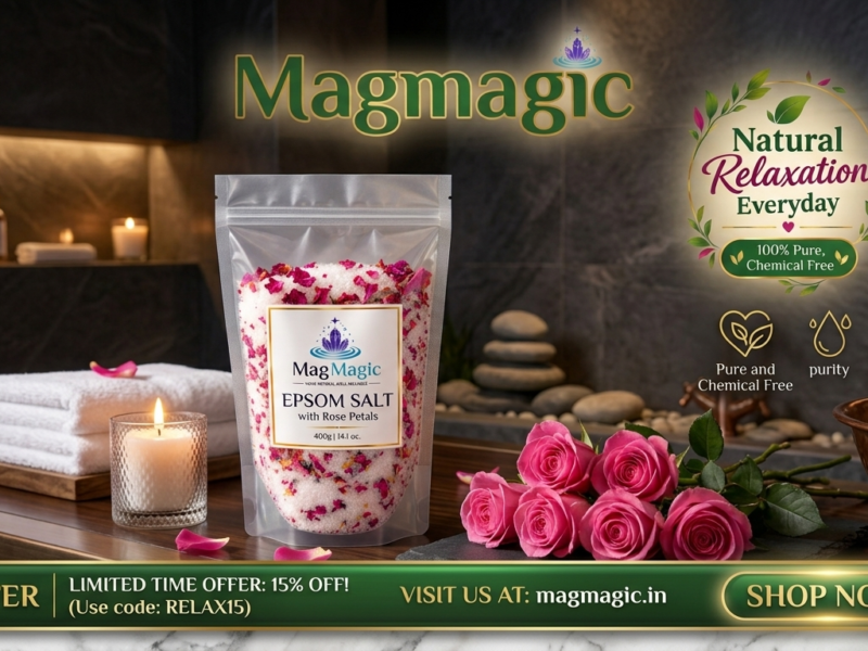 MagMagic – 100% Pure Epsom Salt for Bath, Foot Soak & Bucket Bath | Made in India